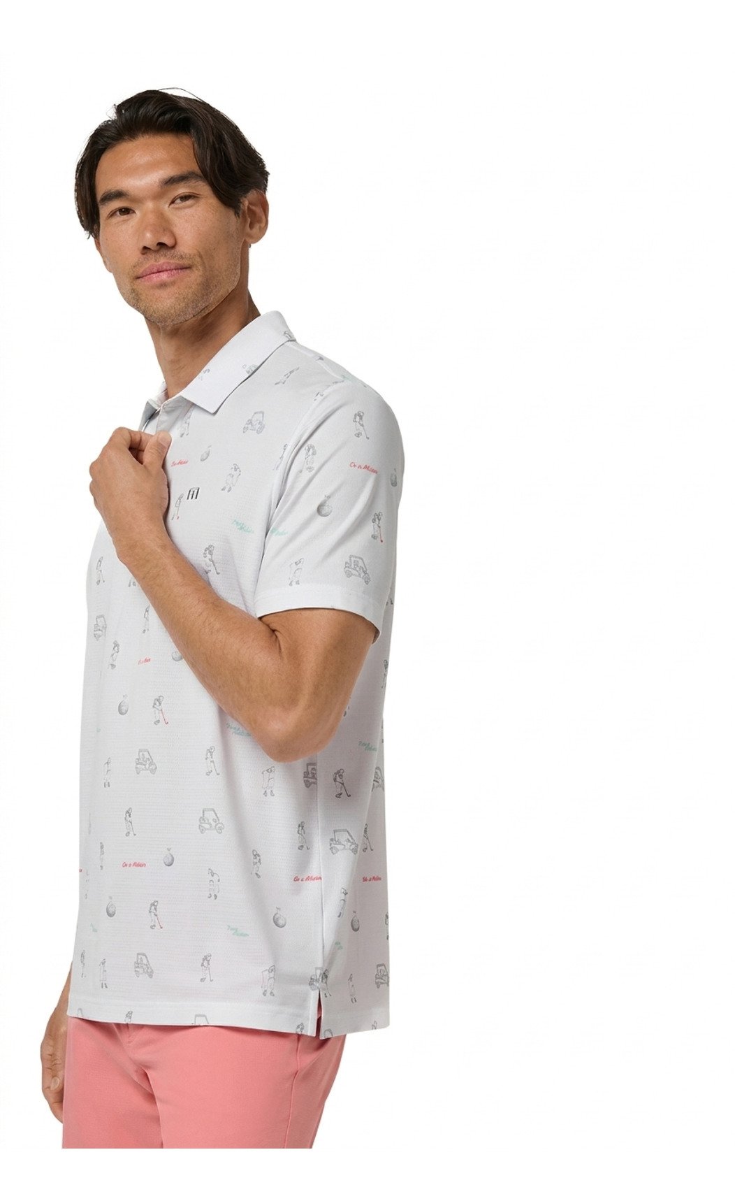 Travis Mathew On A Mission pánské polo, bílé