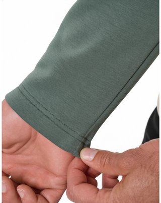 Travis Mathew Fibercloud Color Block Quarter Zip, balsam green