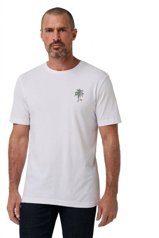 Travis Mathew Horizon Hideaway pánské tričko, bílé