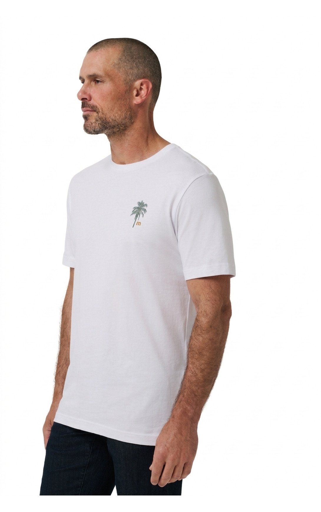 Travis Mathew Horizon Hideaway pánské tričko, bílé