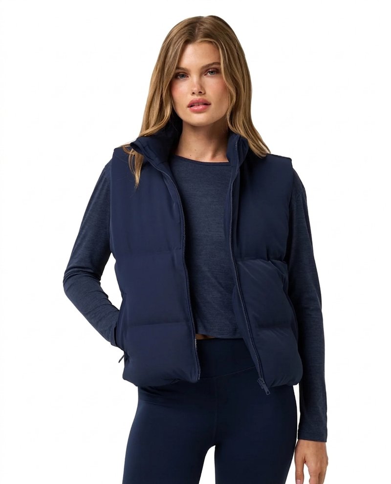 Travis Mathew Moontide Bonded 2.0 dámská vesta, navy blazer