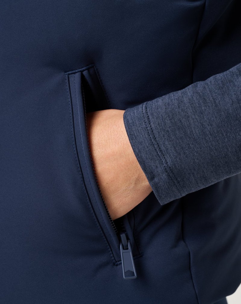 Travis Mathew Moontide Bonded 2.0 dámská vesta, navy blazer
