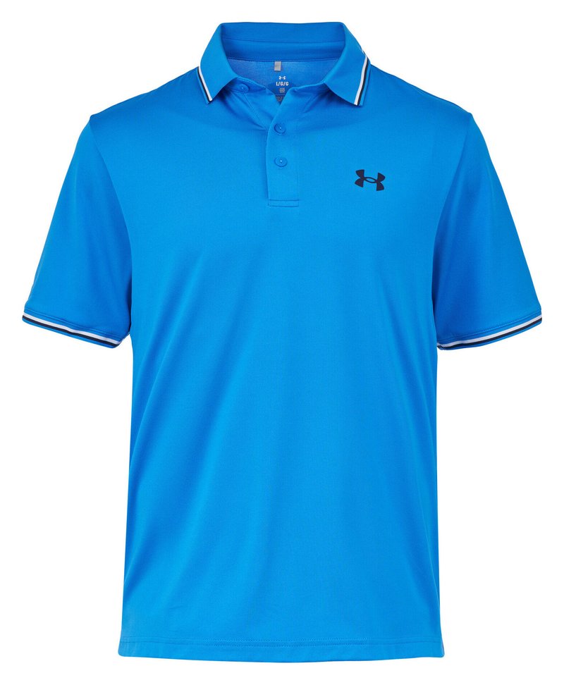 Under Armour Playoff 3.0 Rib pánské polo, blue atlantis