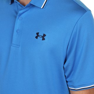 Under Armour Playoff 3.0 Rib pánské polo, blue atlantis