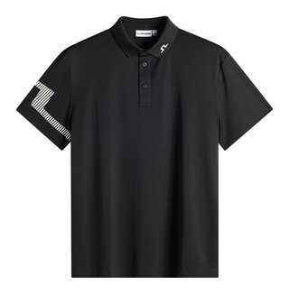 J.Lindeberg Heath pánské polo, černé