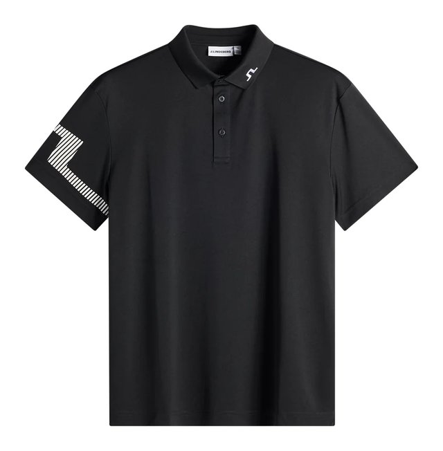 J.Lindeberg Heath pánské polo, černé