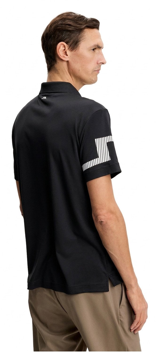 J.Lindeberg Heath pánské polo, černé