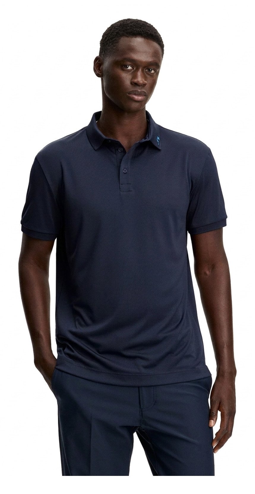J.Lindeberg KV Print pánské polo, JLNavy