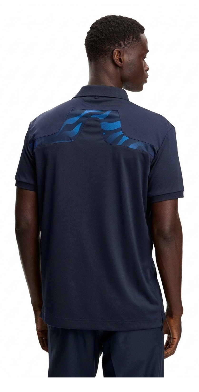 J.Lindeberg KV Print pánské polo, JLNavy