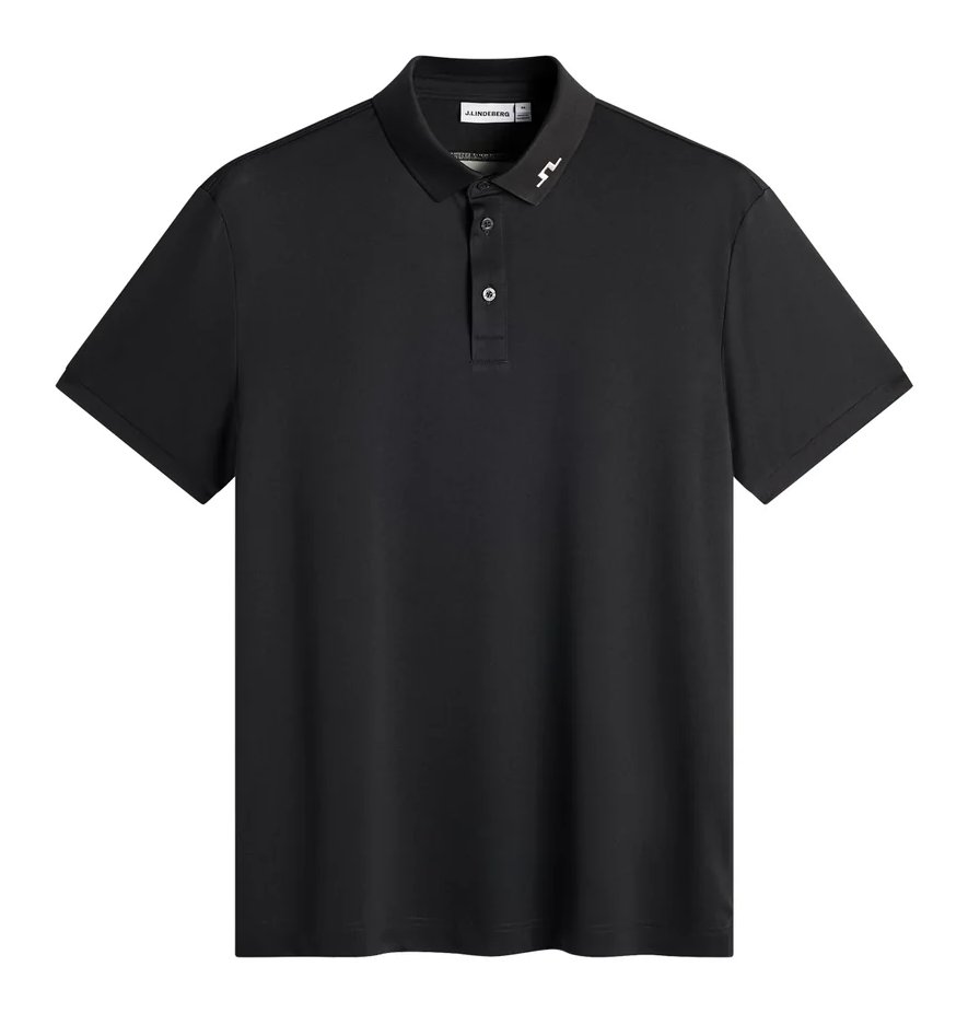 J.Lindeberg KV Print pánské polo, černé