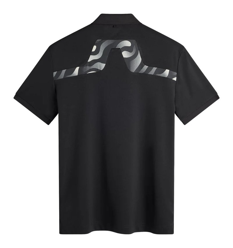 J.Lindeberg KV Print pánské polo, černé