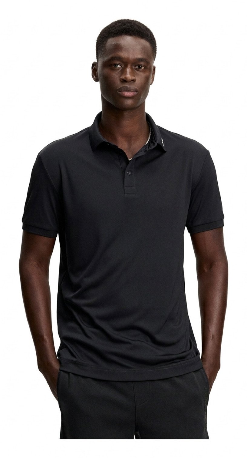J.Lindeberg KV Print pánské polo, černé