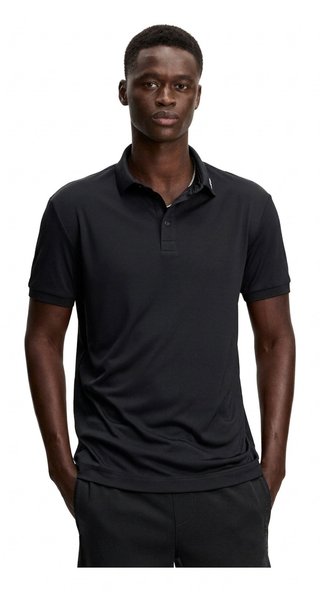 J.Lindeberg KV Print pánské polo, černé