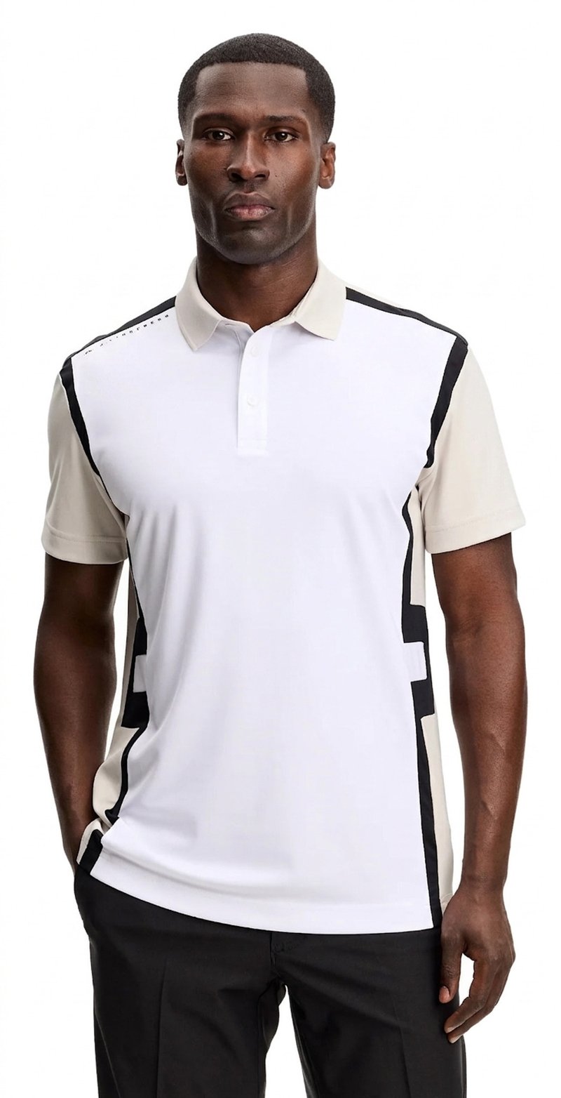 J.Lindeberg Men Finn Polo Moonbeam