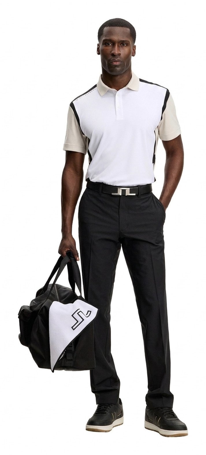 J.Lindeberg Men Finn Polo Moonbeam