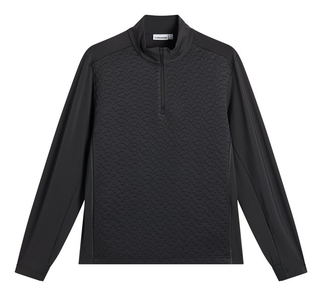 J.Lindeberg Lassy Quarter Zip Mid pánská vrstva, černá