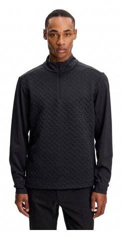 J.Lindeberg Lassy Quarter Zip Mid pánská vrstva, černá