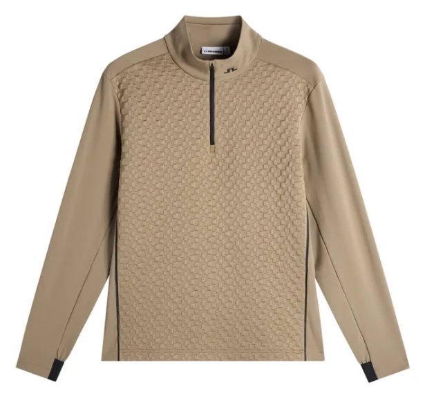 J.Lindeberg Lassy Quarter Zip Mid pánská vrstva, brindle
