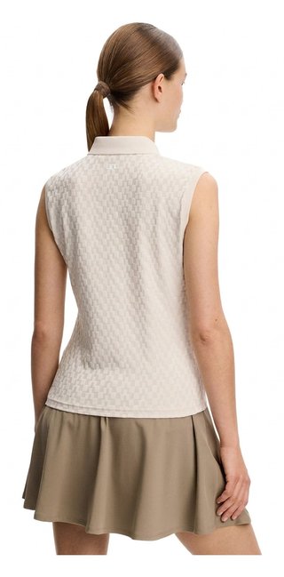 J.Lindeberg Dani sleeveless dámské polo, moonbeam