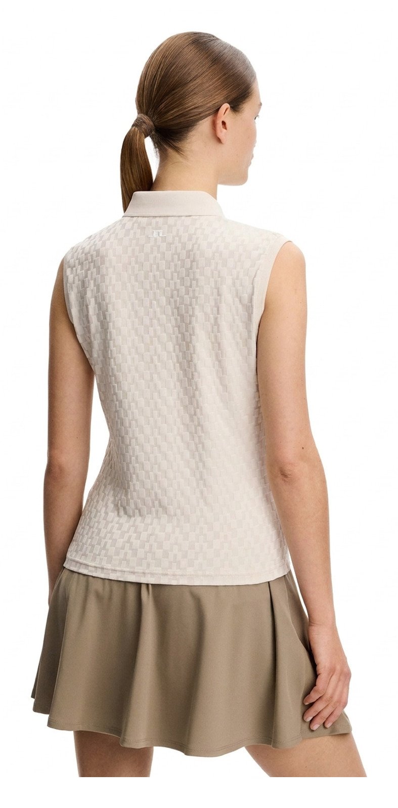 J.Lindeberg Dani sleeveless dámské polo, moonbeam