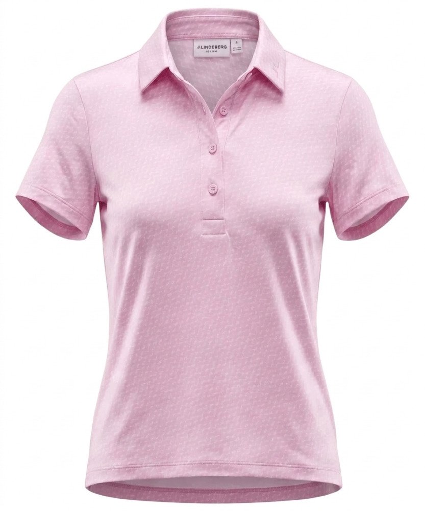 J.Lindeberg Caitlyn dámské polo, bias bridge micro orchid white