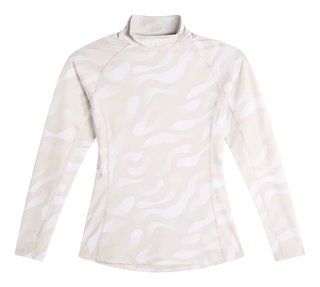 J.Lindeberg Ella Print Compression dámský top, bunker fade moonbeam bílá