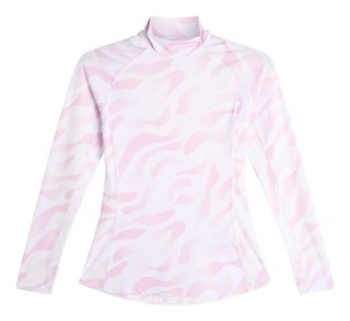 J.Lindeberg Ella Print Compression dámský top, bunker fade white orchid