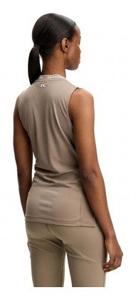 J.Lindeberg Leya Sleeveless dámské polo, béžové