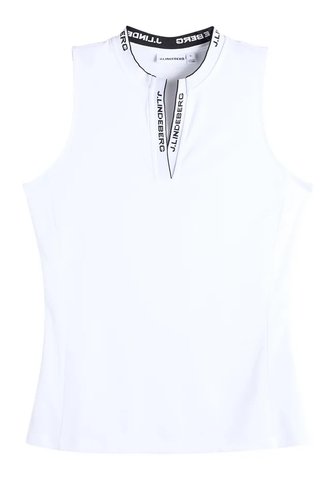 J.Lindeberg Leya Sleeveless dámské polo, bílé