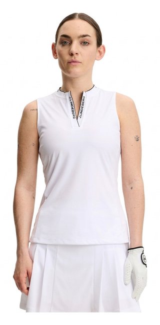 J.Lindeberg Leya Sleeveless dámské polo, bílé