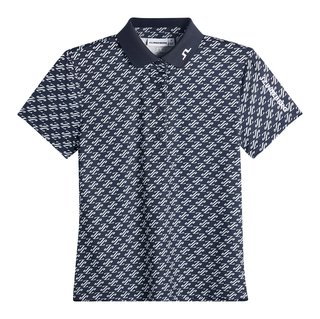 J.Lindeberg Tour Tech Print dámské polo, cardi jacquard - JL Navy