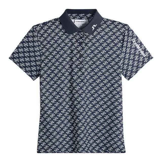 J.Lindeberg Tour Tech Print dámské polo, cardi jacquard - JL Navy