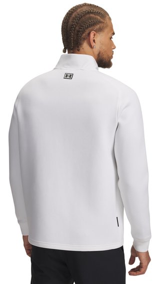 Under Armour Drive Pro Hybrid pánská mikina na zip 1/2, bílá