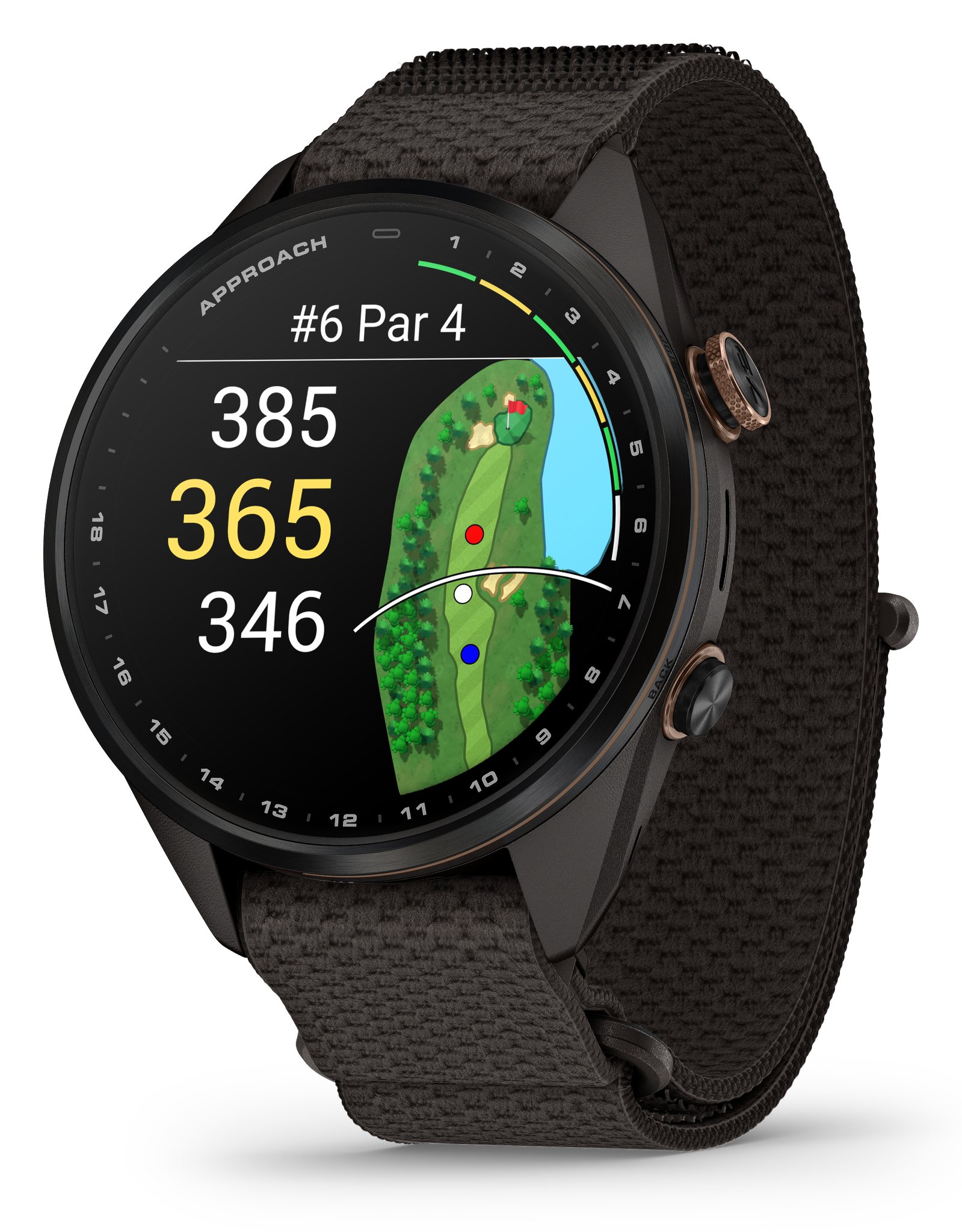 Garmin Approach S72 Golfové gps hodinky, 43 mm, pebble grey