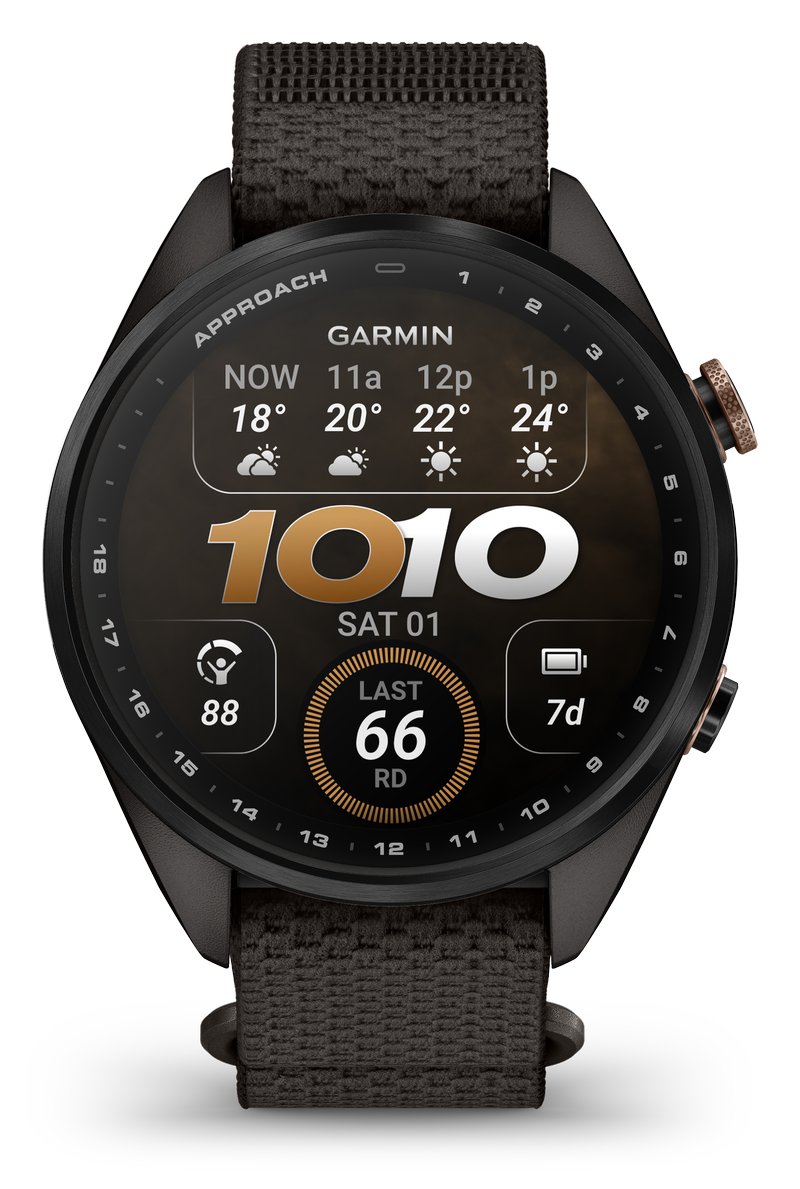 Garmin Approach S72 Golfové gps hodinky, 43 mm, pebble grey