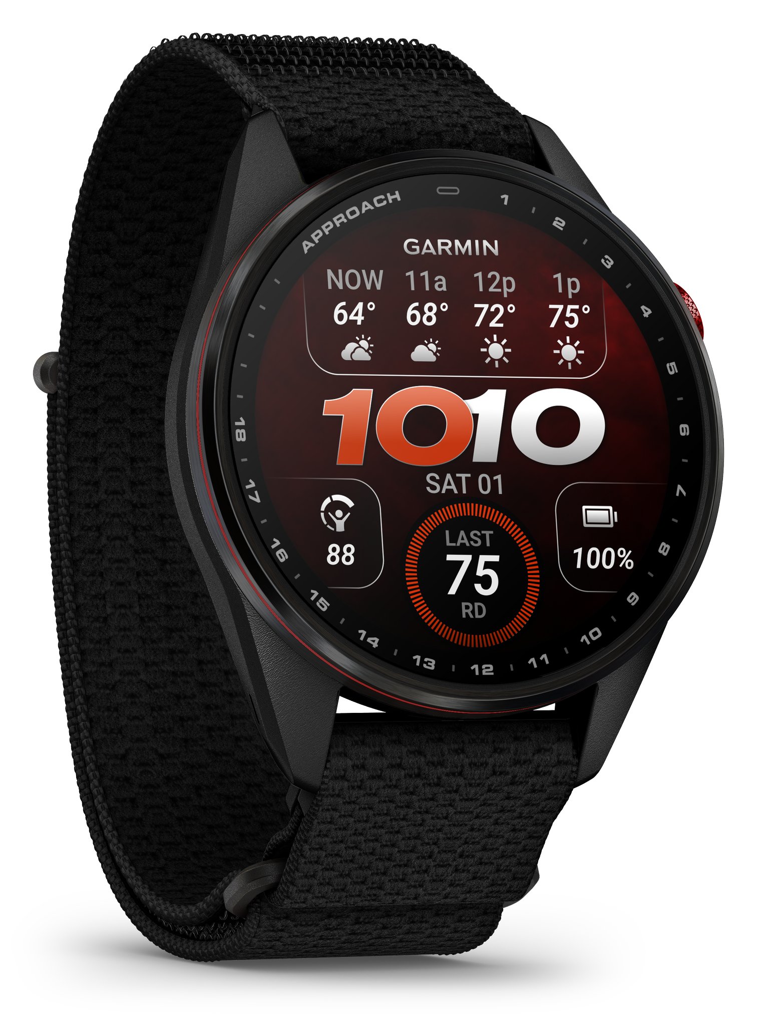 Garmin Approach S72 golfové gps hodinky, 47 mm, černé