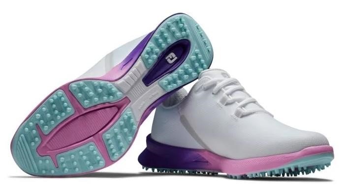 FootJoy Fuel Sport dámské golfové boty 2023, bílé/fialové, UK7.5-EU41 (US9.5)