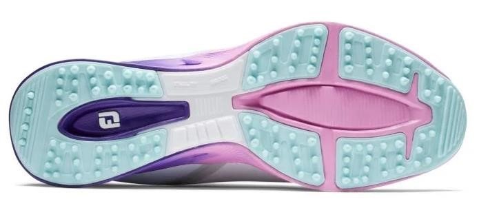 FootJoy Fuel Sport dámské golfové boty 2023, bílé/fialové, UK7.5-EU41 (US9.5)