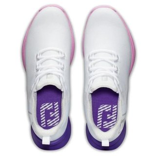 FootJoy Fuel Sport dámské golfové boty 2023, bílé/fialové, UK7.5-EU41 (US9.5)