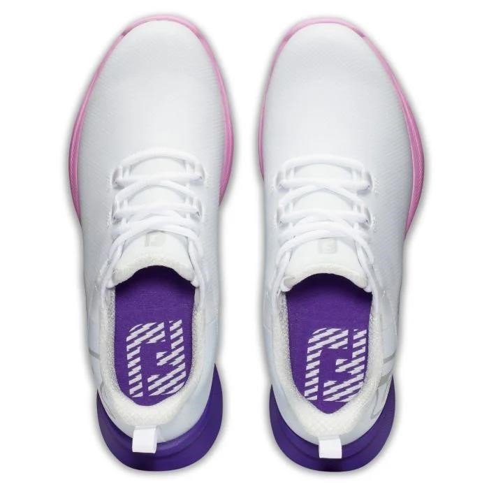 FootJoy Fuel Sport dámské golfové boty 2023, bílé/fialové, UK7.5-EU41 (US9.5)