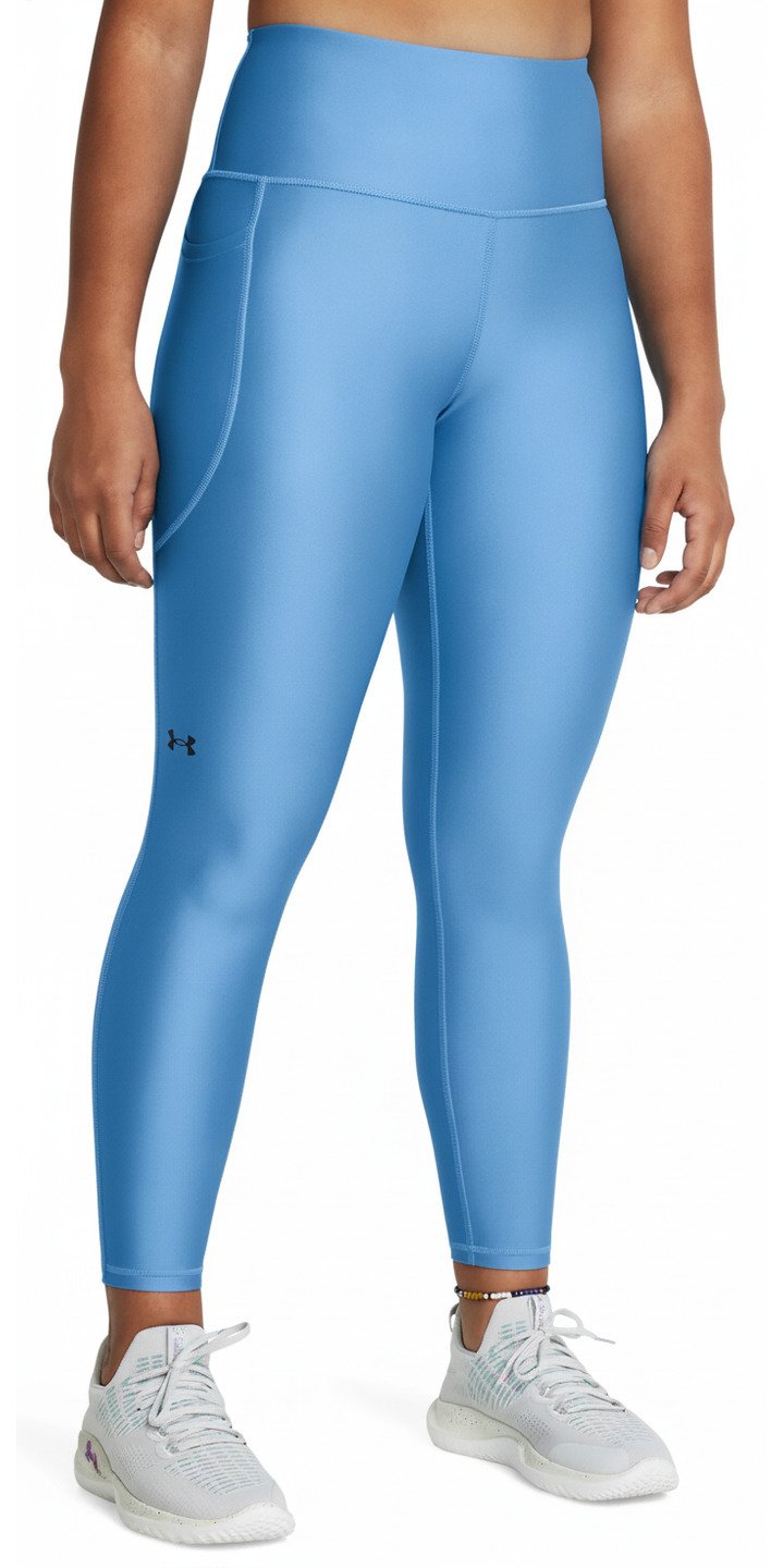 Under Armour HeatGear Armour Hi Ankle dámské kompresní legíny, viral blue
