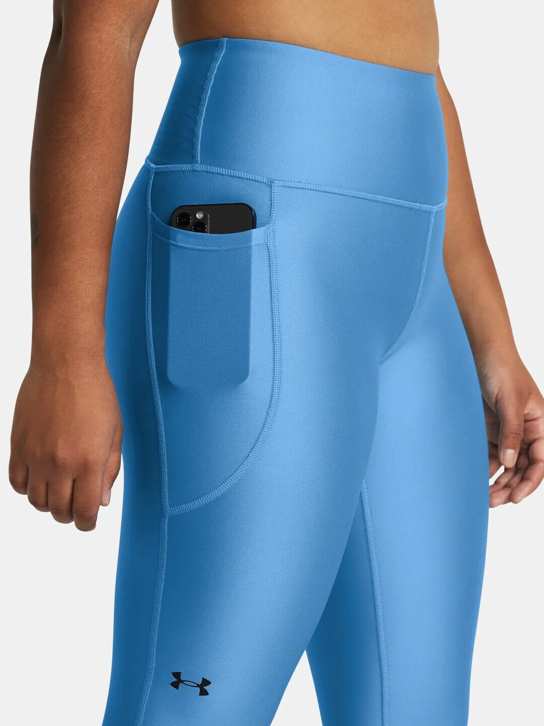 Under Armour HeatGear Armour Hi Ankle dámské kompresní legíny, viral blue