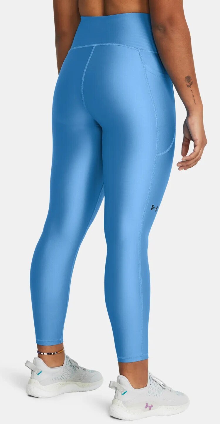 Under Armour HeatGear Armour Hi Ankle dámské kompresní legíny, viral blue