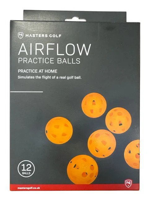 Masters Golf Airflow XP tréninkové míčky (12 míčků), oranžové
