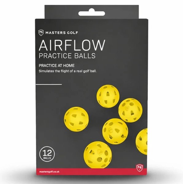 Masters Golf Airflow XP tréninkové míčky (12 míčků), žluté