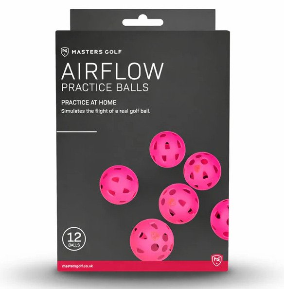 Masters Golf Airflow XP tréninkové míčky (12 míčků), růžové