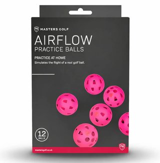 Masters Golf Airflow XP tréninkové míčky (12 míčků), růžové