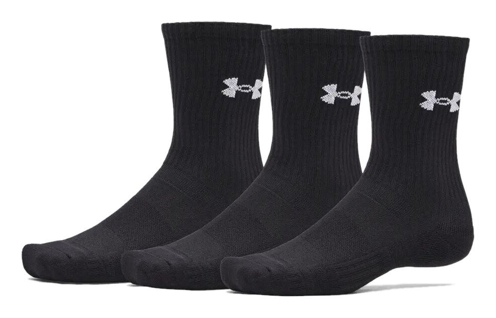 Under Armour UA Performance Cotton unisex ponožky (3 páry), ultimate black
