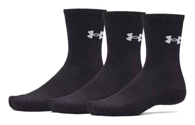Under Armour UA Performance Cotton unisex ponožky (3 páry), ultimate black