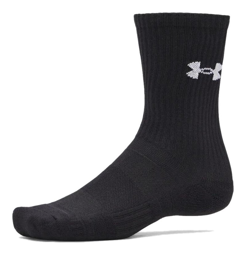 Under Armour UA Performance Cotton unisex ponožky (3 páry), ultimate black
